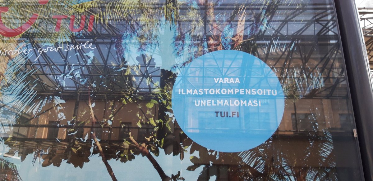 NinaVNygren's tweet image. Tältä siis näyttää, kun #kompensaatio&apos;ta käytetään markkinointiin ja myynninedistämiseen. 🤔😓 

#Carbon #offsetting as marketing.

#hiilikompensaatio #unelmaloma
.@PanuHalme .@AarneGranlund .@hetaelena