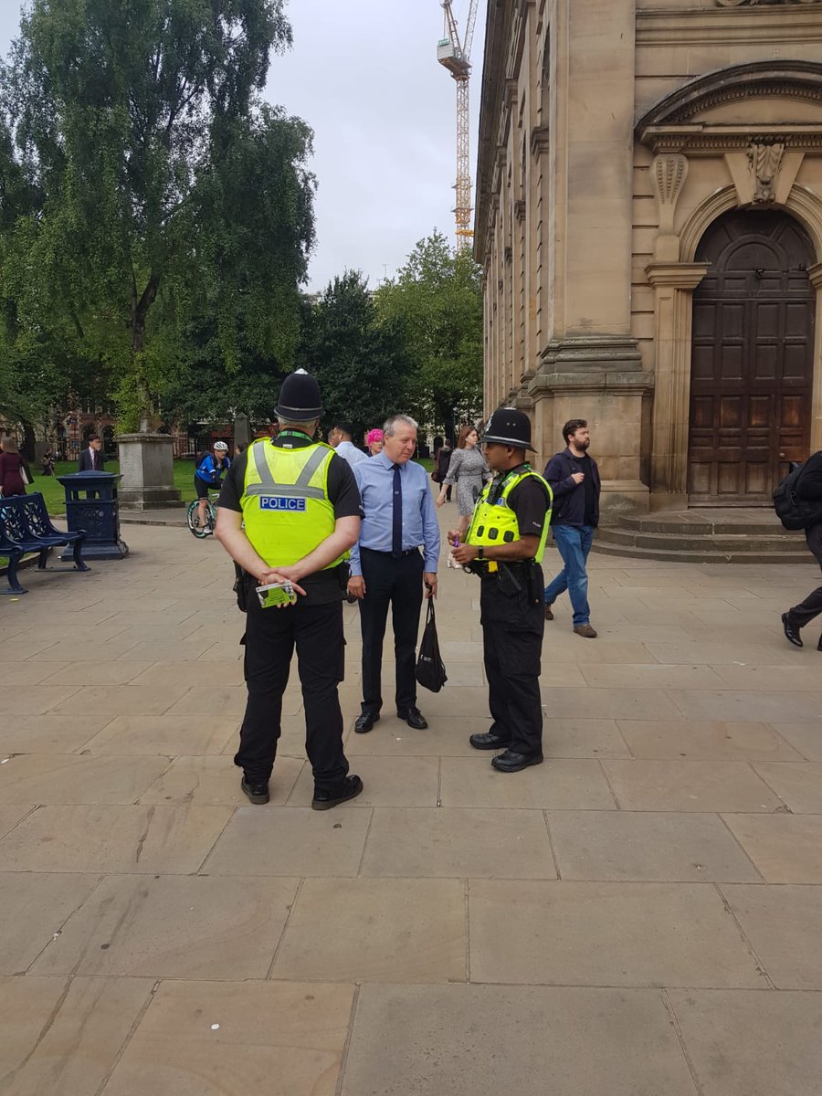 BrumCityWMP's tweet photo. Specially trained #ProjectServator officers have been supporting #OpJebel this morning and have been engaging with the public @ColmoreBID @bhamcathedral https://t.co/Xrb6AvM4ry