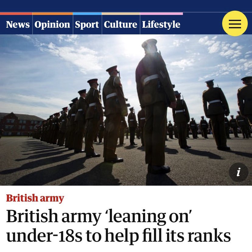 JohnnyMercerUK's tweet photo. Rehashed guff on Army Recruitment of under-18’s from (shock) @guardian The reality? The best start in life a young man or woman can have, with decades of incredible life stories to back it up. If I had my time again, I’d do it all over. https://t.co/TedIJcHM0r https://t.co/b7MV7OjsP0