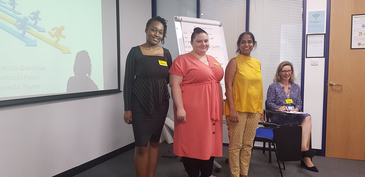 <a href="/NHSELFTCommuni1/">@NHS_ELFTCommunityServices</a> Children's services.... very personal reflection of learning from <a href="/GardinerBianca/">Bianca Gardiner</a> #DanielleTaylor and #SantoshiPatel on dangers of being in comfort island - not looking for opportunities to grow.....and lots about <a href="/BecksBDaniels/">Rebecca Daniels BEM. RNC, BSc(hons), MSc, QN, PNA</a>!!! 😀😀
