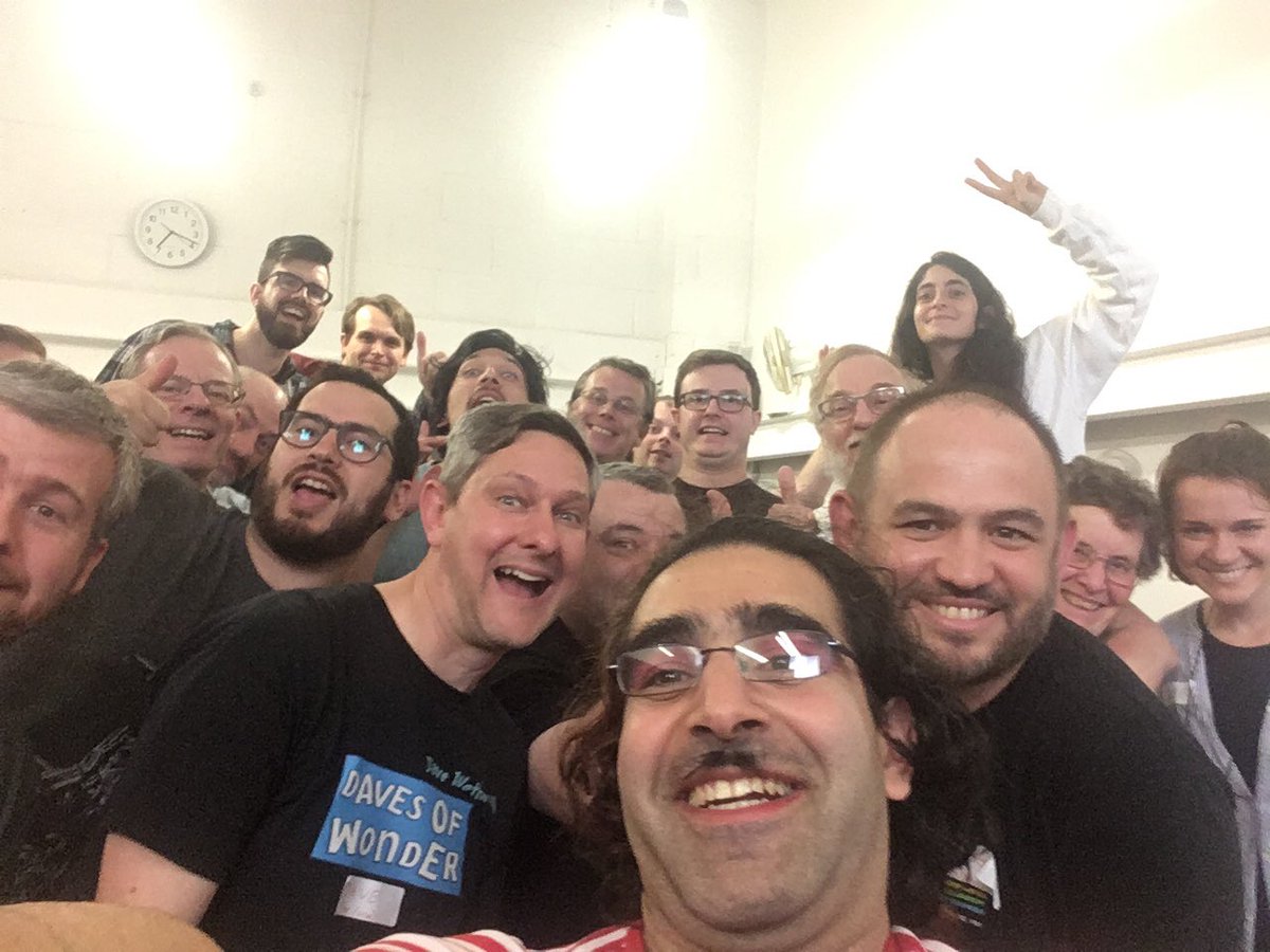 stuffByBez's tweet image. This photo makes it look like I have a double chin. But oh well. I have no shame. :-)

This photo is important because it features most of the important things of #BGDevcon. The people. :-)

Also, there were sticky notes.