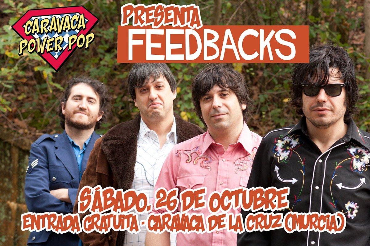 CaravacaPowerpo's tweet photo. Por fin nuestra tercera confirmación del cartel. 
Nada más y nada menos que Feedbacks!!! 
https://t.co/KJsHPpQA2Z https://t.co/uJDwDkjKgY