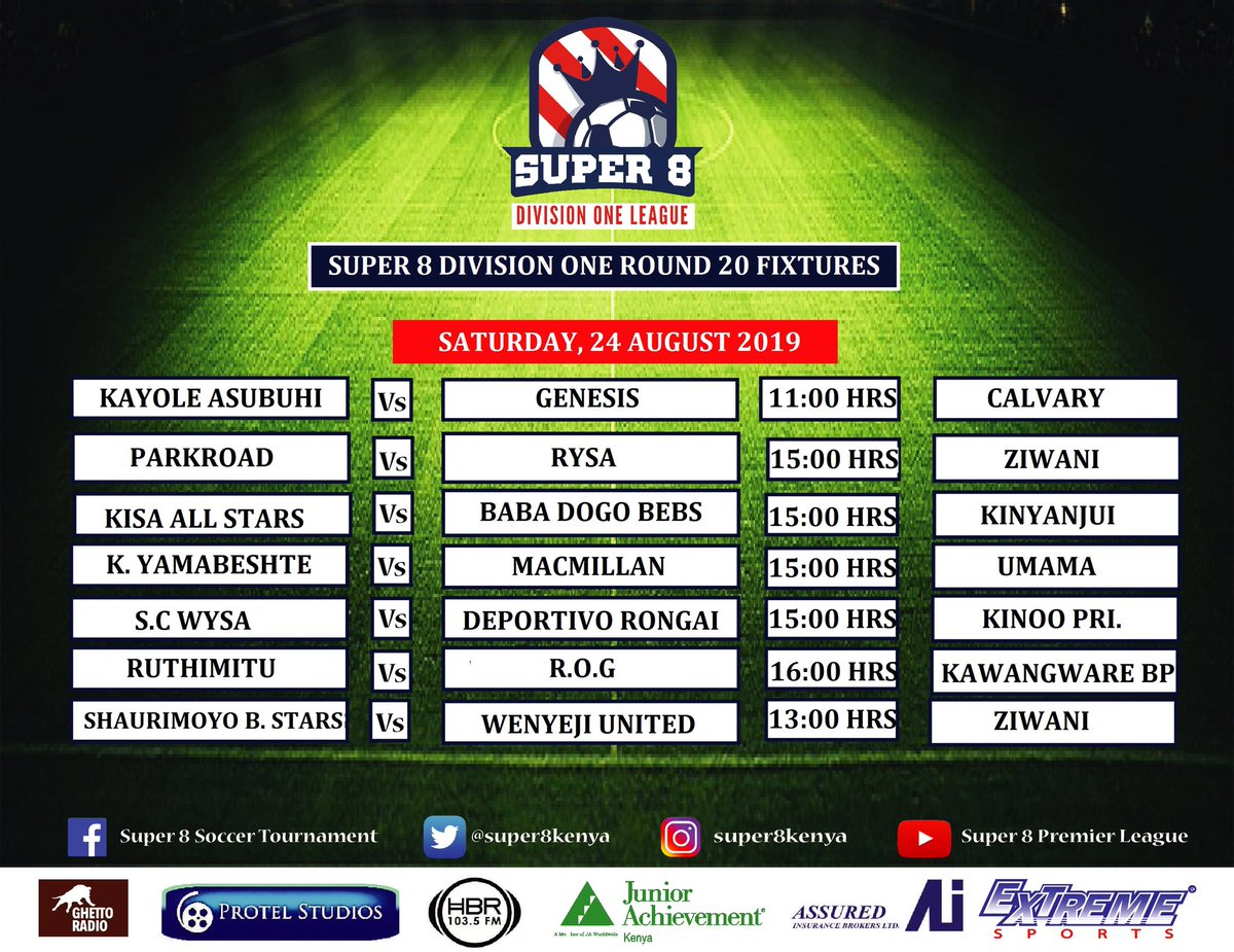 super8kenya's tweet photo. What surprises should we expect this weekend?

Here is your full match week 21 Super 8 Premier League and Division One League fixtures.

#WakilishaMtaaYako https://t.co/gPZlOr8fs9