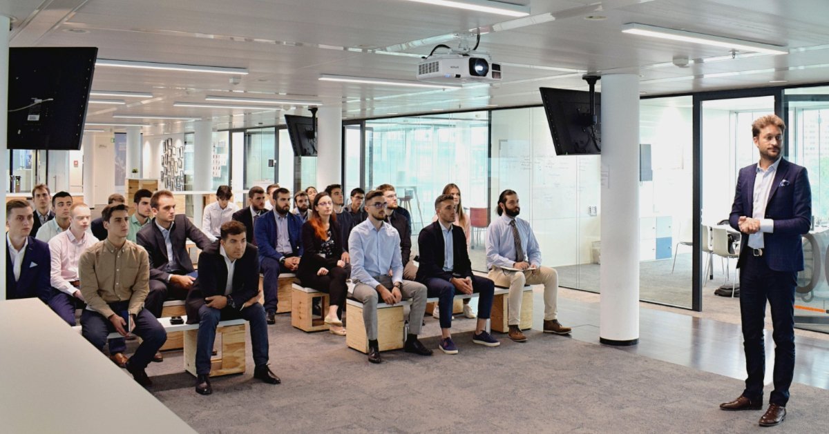 TheAKKAdemy's tweet photo. Today our Managing Director, Arnaud Lemercier introduced The AKKAdemy scheme in front of new Graduate Engineers of Wave 23.
#theakkademy #theakkcelerators #Wave23 #wearehiring https://t.co/F3Bj94gbg9