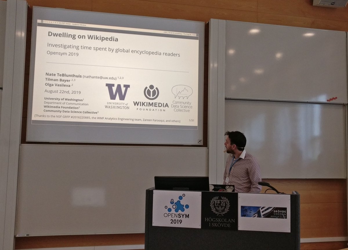 frimelle's tweet image. Time spent on #Wikipedia by readers by @groceryheist and Tilman Bayer at #OpenSym, comparing Wikipedia reading of the &quot;global south&quot; and &quot;global north&quot;. GS reading times are longer suggesting deeper information seeking, mobile devices are used for long reading in GS and GN.