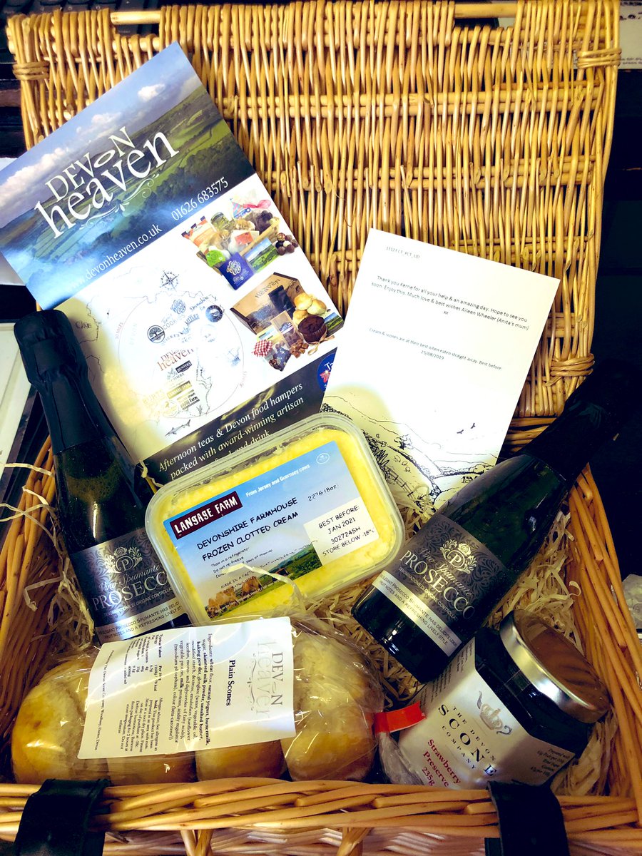 Kerrie Gibbo 🩵🇬🇧🏰👰🏻♀️🦢🐴🐶🦊🦆 (@kerriegibbons) on Twitter photo How amazing...Cream Tea & Prosecco hamper received today from the Bride’s mum! What a lovely “Thank-you!” suprise! #lovewhatyoudo #weddingplanner #castlelife <a href="/devonheavenuk/">Devon Heaven</a> How amazing...Cream Tea & Prosecco hamper received today from the Bride’s mum! What a lovely “Thank-you!” suprise! #lovewhatyoudo #weddingplanner #castlelife <a href="/devonheavenuk/">Devon Heaven</a>