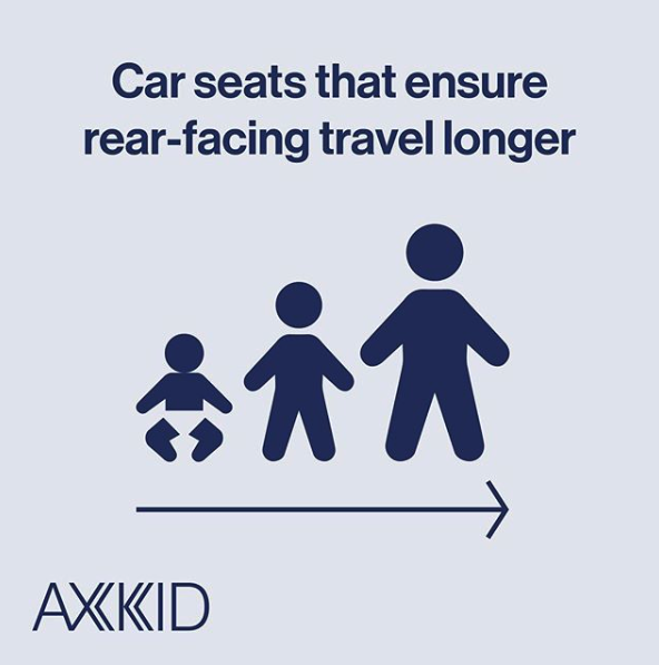 #AxkidMinikid is one of the car seats in the market that allows children to travel #rearfacing as long as possible. It ensures your child is 5x safer for longer, compared to children traveling in a forward-facing car seat. #Axkid