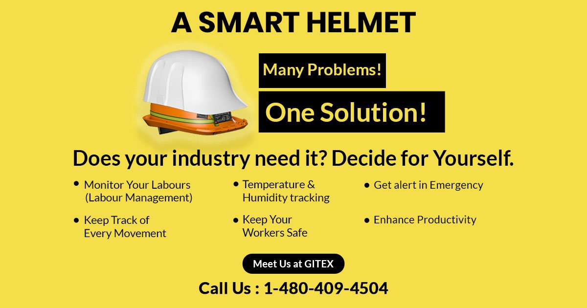 excellentweb's tweet image. Looking for a perfect solution for #workermanagement on a #construction site?
We, Will, Help u to Take Your #business to the Next Level.
Check out our solution called “Smart Helmet”. bit.ly/2GWMtWi
@GITEXTechWeek 
#smarthelmet #constructionworker #SafetyFirst #gitex2019