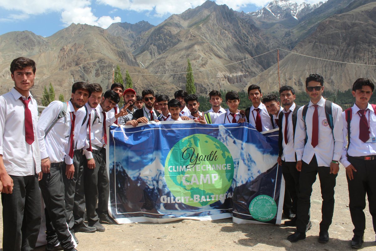 Fridays4FutureP's tweet photo. FridaysForFuture Camp#2 at Govt Boys College Taous, Yasin Valley (Gilgit Baltistan). Being one of the most venerable areas to Climate change, Over 250 students were full of zeal to learn more about the Climate crisis and solutions to it. #ClimateChangeIsReal @Friday4Future https://t.co/6sQkKNVNi5