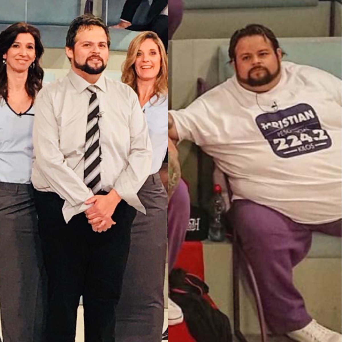 DraGabyFedele's tweet photo. Un recuerdito de @Crislosurdo cuando empezó , y en el que se convirtió ... 100 kg menos, él mismos hombres , una nueva vida 
@cuestiondepeso https://t.co/aUvuzhamvY