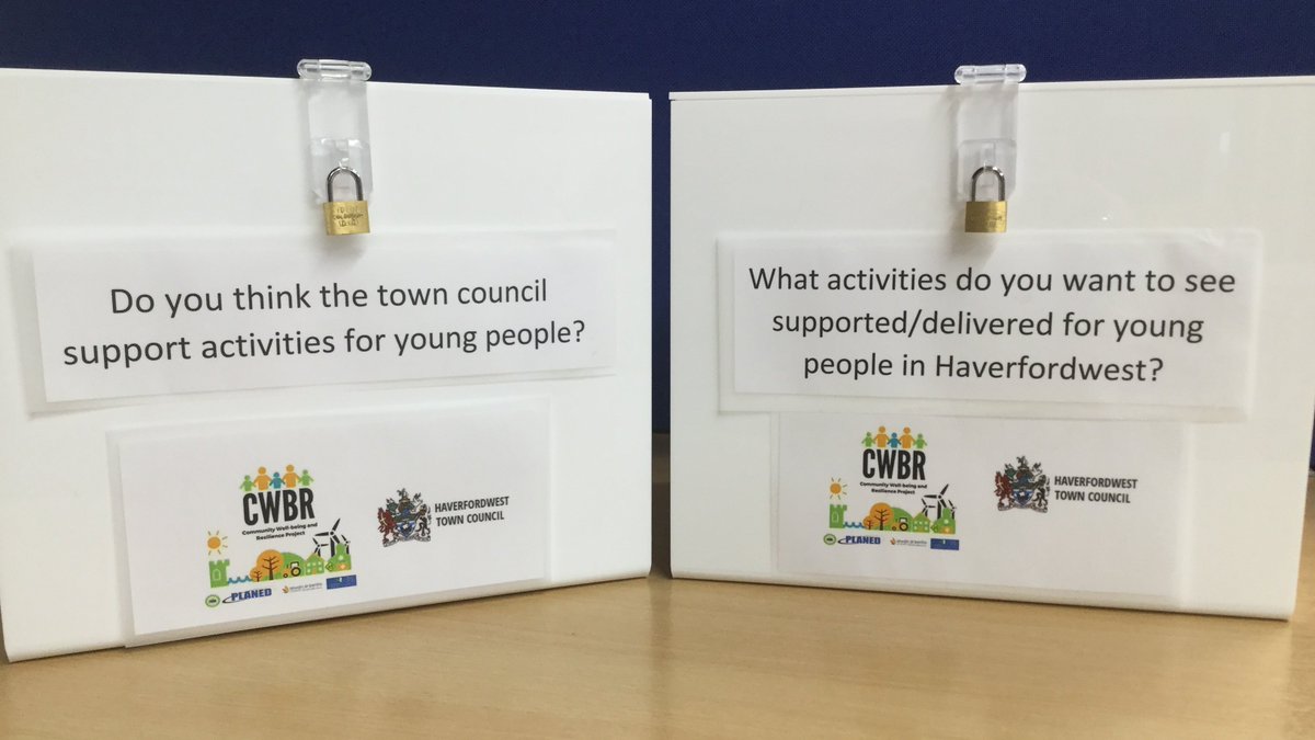 PLEASE SHARE: We are working with @HWestCouncil &amp; the CWBR team will be at the skate park next Tuesday to get the views of young people about what they want to see in their town
#TeamPLANED
#HaverfordwestHaveYourSay