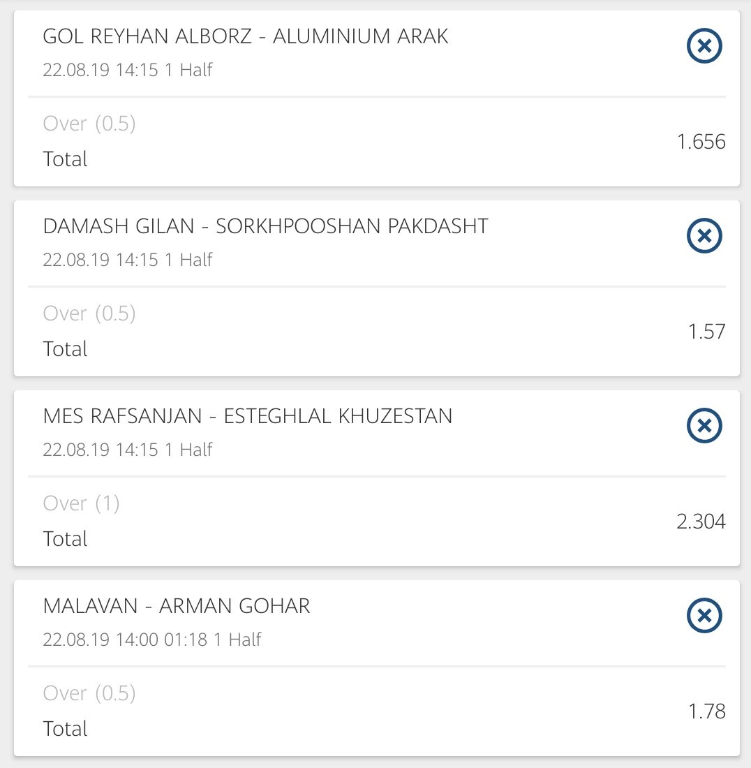LessGuess's tweet image. 1st AccA
Odd 10.6
Only FH goals