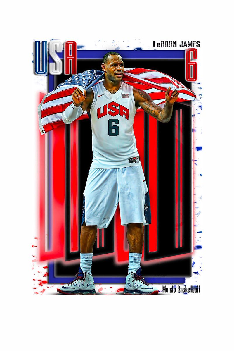 Mund0Basketball's tweet photo. Today’s🎟 📸edit #TBT is @KingJames 👑with @usabasketball team 🥇 #lebronjames #usabasketball #usa #kingjames #striveforgreatness #lakers #TeamUSA https://t.co/Iy1JHvxcCk