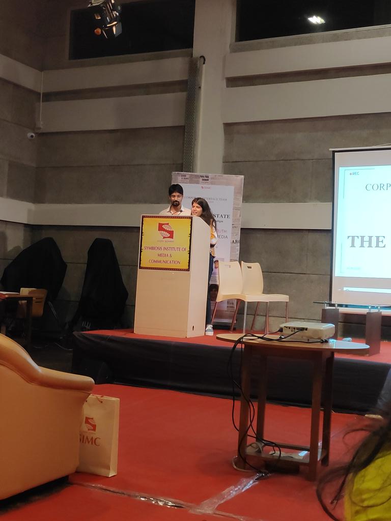 SimcWire's tweet photo. Our final speakers are travel bloggers Parampara and Parichay (@awaradiaries) 

#ReimagineCulture #DigitalParadigm
#TheFifthEstate
#VEstate19 https://t.co/3s57EYuhMl