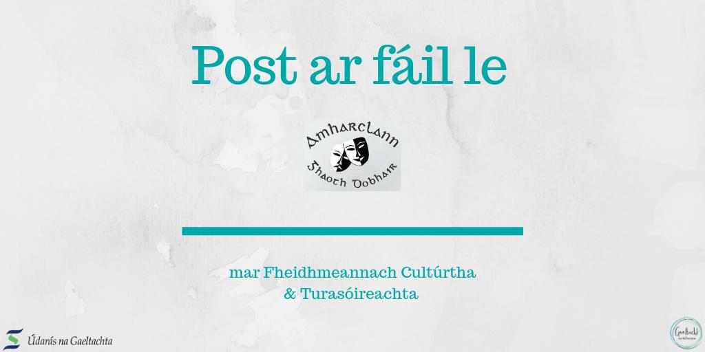 Tá <a href="/Amharclann_GD/">Amharclann Ghaoth Dobhair-Oifigúil</a> ag glacadh le hiarratais don bpost seo faoi láthair. Is é an 6 Meán Fómhair 2019 an spriocdháta atá i gceist leis. Tuilleadh eolais ar an suíomh: udaras.ie/oiliuint-fosta… 

#Gaeltacht #Gaeilge #SiógnabPost #JobFairy