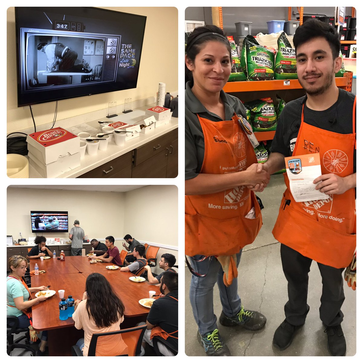 Late night same page, #VOA celebrating freight team with recognition of their hard work. Thank you