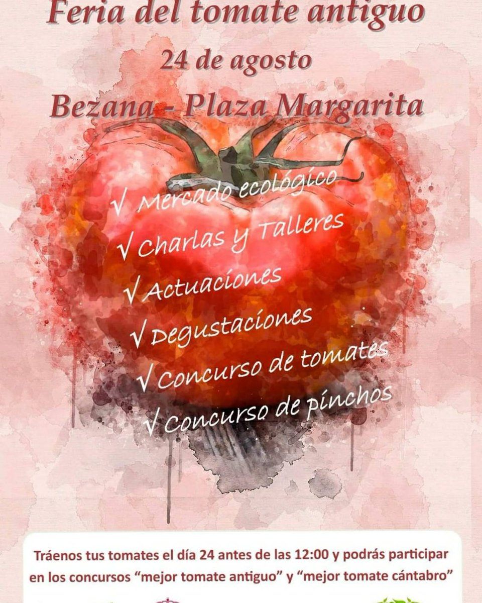 dgranjaengranja's tweet photo. #Ecotierramojada estará en La Feria DEL TOMATE ANTIGUO de Bezana.🍅
Jueves a las 18:00 visita guiada totalmente gratuita para conocer nuestro proyecto , en Maoño ( junto a la bolera, camino recién asfaltado 685848411).
#veranorural #veranoslow #slowfoodcantabria https://t.co/AoJKKeM0vK