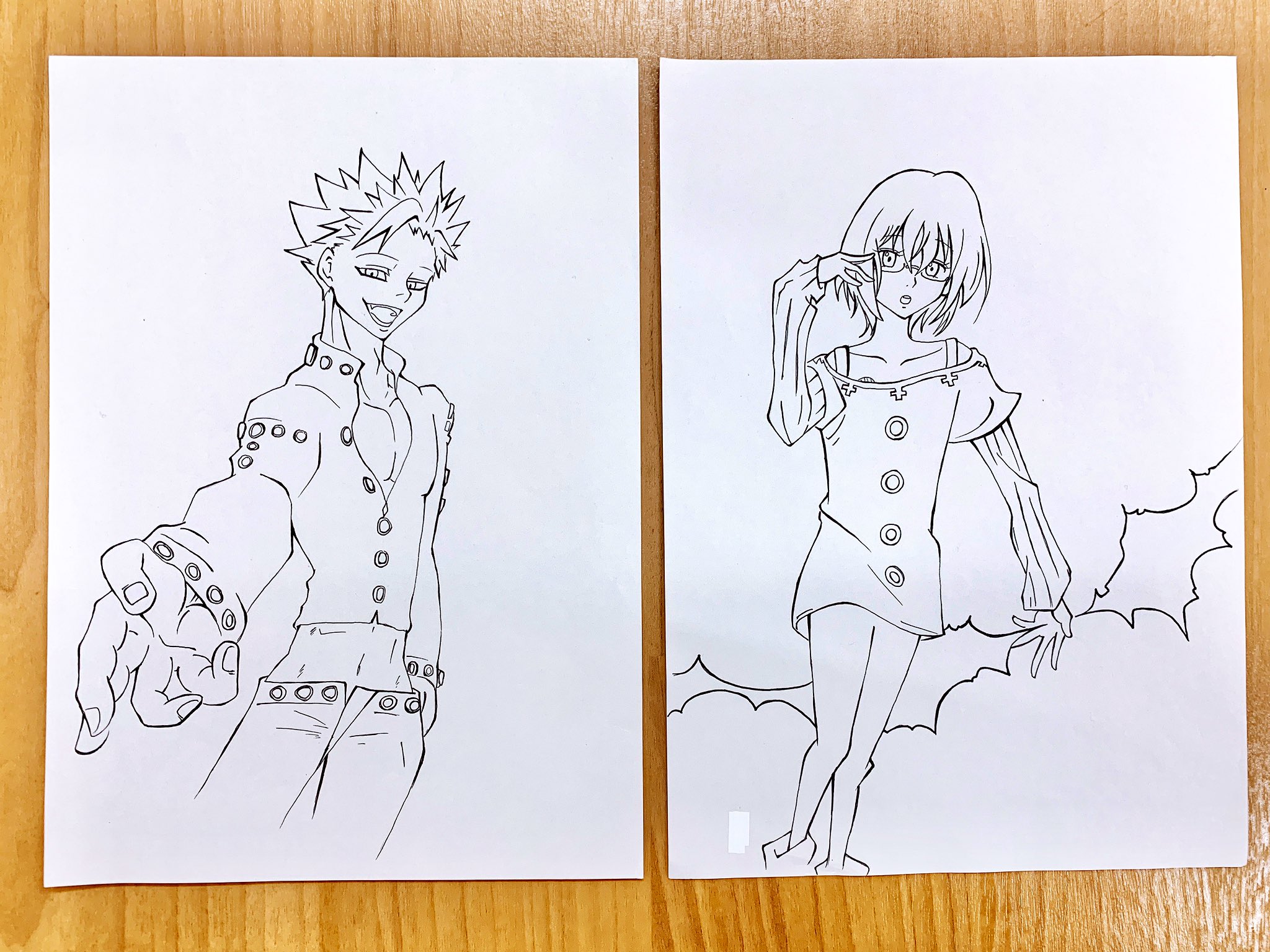 تويتر Aimi 0ステ 秘密のjoker على تويتر やっと揃った W 夏の七つの大罪ぬりえ祭りっ 勝手に 夏休み中に主要キャラを描きあげる 目標達成した ただただ達成感 七つの大罪 ぬりえ メリオダス エリザベス バン ディアンヌ キング ゴーセル