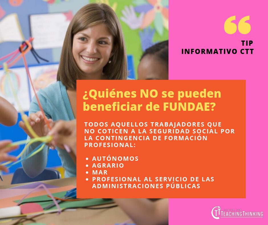 CTeachThink's tweet photo. Si eres profesor de un colegio público, lamentablemente no podrás beneficiarte de FUNDAE.

Para más información ingresa a https://t.co/xHGWEw0mh6

#Tipinformativo #FUNDAE #CTT #Formación https://t.co/jq6v1hUD96