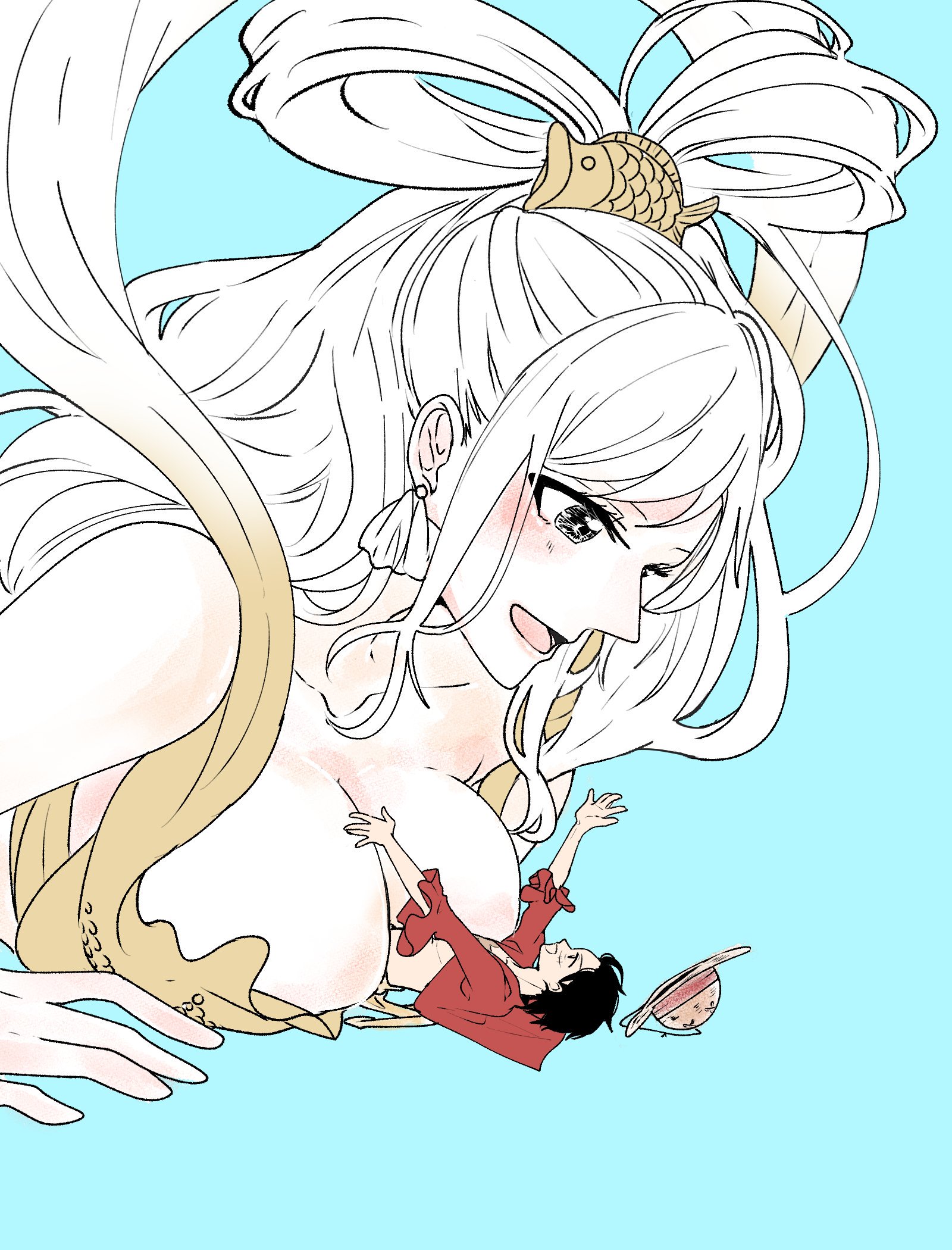 二ノ宮 しらほし姫とルフィの絵と漫画 ルしら注意 T Co Abph5zrghr Twitter