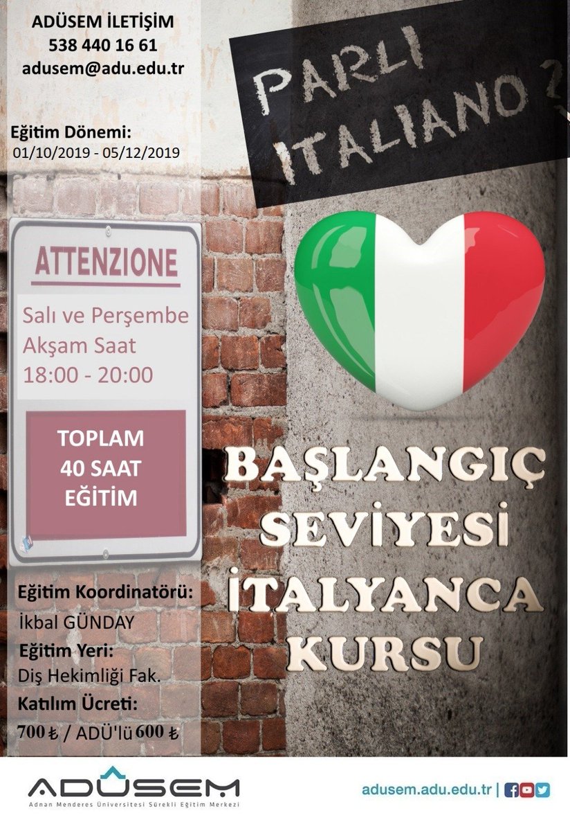 menderesedutr's tweet photo. @adusemadu bünyesinde gerçekleştirilecek olan İtalyanca, Almanca ve Japonca eğitimleri için kayıtlar devam etmektedir. İletişim için 0538 440 1661 numarasını arayabilir ya da https://t.co/P8IJMMjheA web sayfasını ziyaret edebilirsiniz https://t.co/tOEze2y0Oh