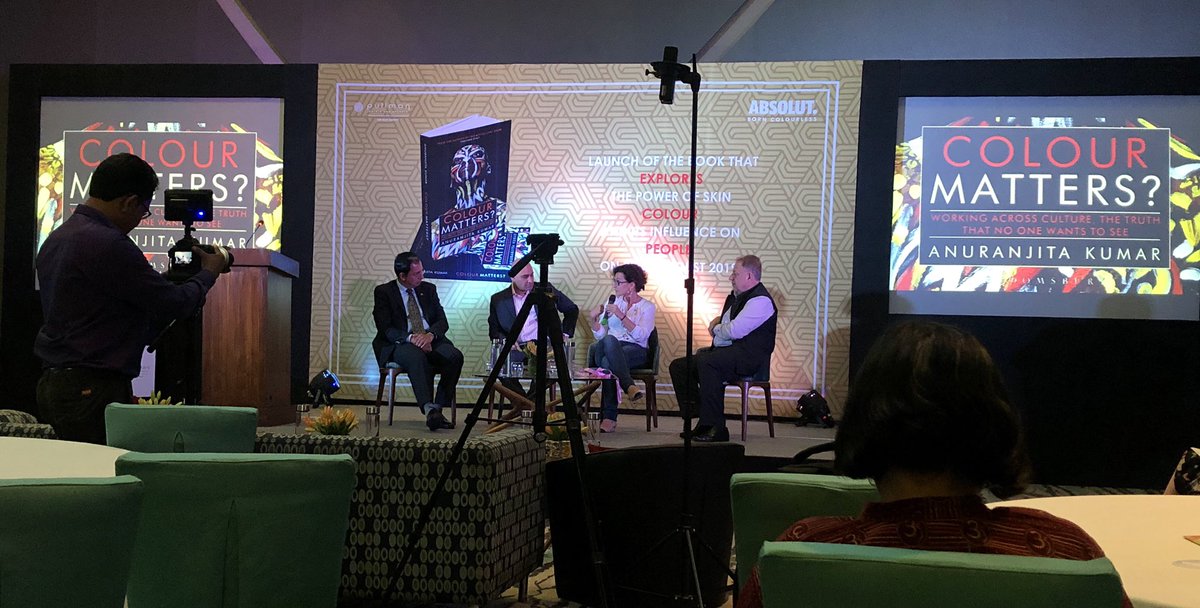 Single word repeatedly being spoken... #Culture & that it Matters! It’s the glue, the magic potion and the genie 🧞‍♀️ At @ColourMatters book launch by @anuranjita