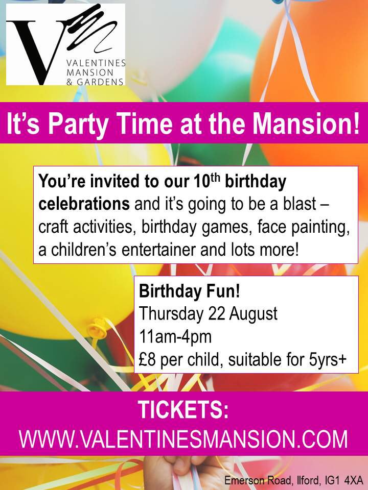 ValMansion's tweet image. It’s today!! Come on over and join in the celebrations! Tickets available at the door. £8 for 5yrs+, free for under 5s but some activities will be charged for. #magicshows #trails #storytelling #facepainting #partygames #childrensenentertainment