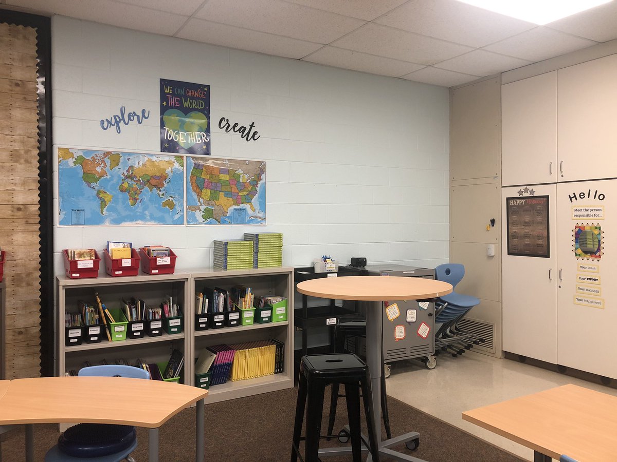 MrsSawyer6th's tweet photo. I can’t wait for some special fourth graders to bring our space to life on Monday! #saslearningspaces https://t.co/GAsVRKL4pn