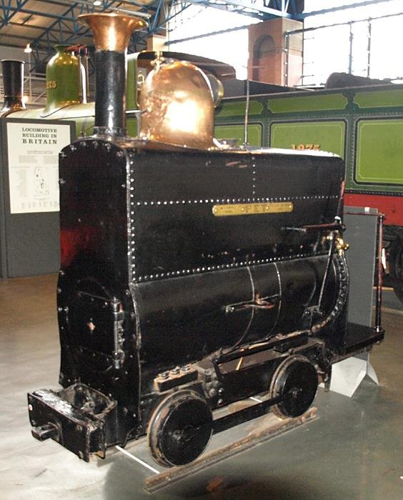 the national railway museum has lots of cool stuff. here's a tiny baby locomotive called "pet" which was used on the london and northwestern railway's narrow gauge railway at their locomotive works at crewe