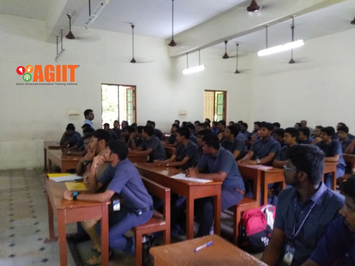 AGIIT_CAMPUS's tweet image. AGIIT Team proudly organised a Guest Lecture at the Panimalar Engineering College for the students of 
Mechanical Engineering on the current trends on INDUSTRIAL AUTOMATION AND ROBOTICS
#plctrainingchennai #plctrainingcoimbatore #robottrainingchennai #robottrainingcoimbatore