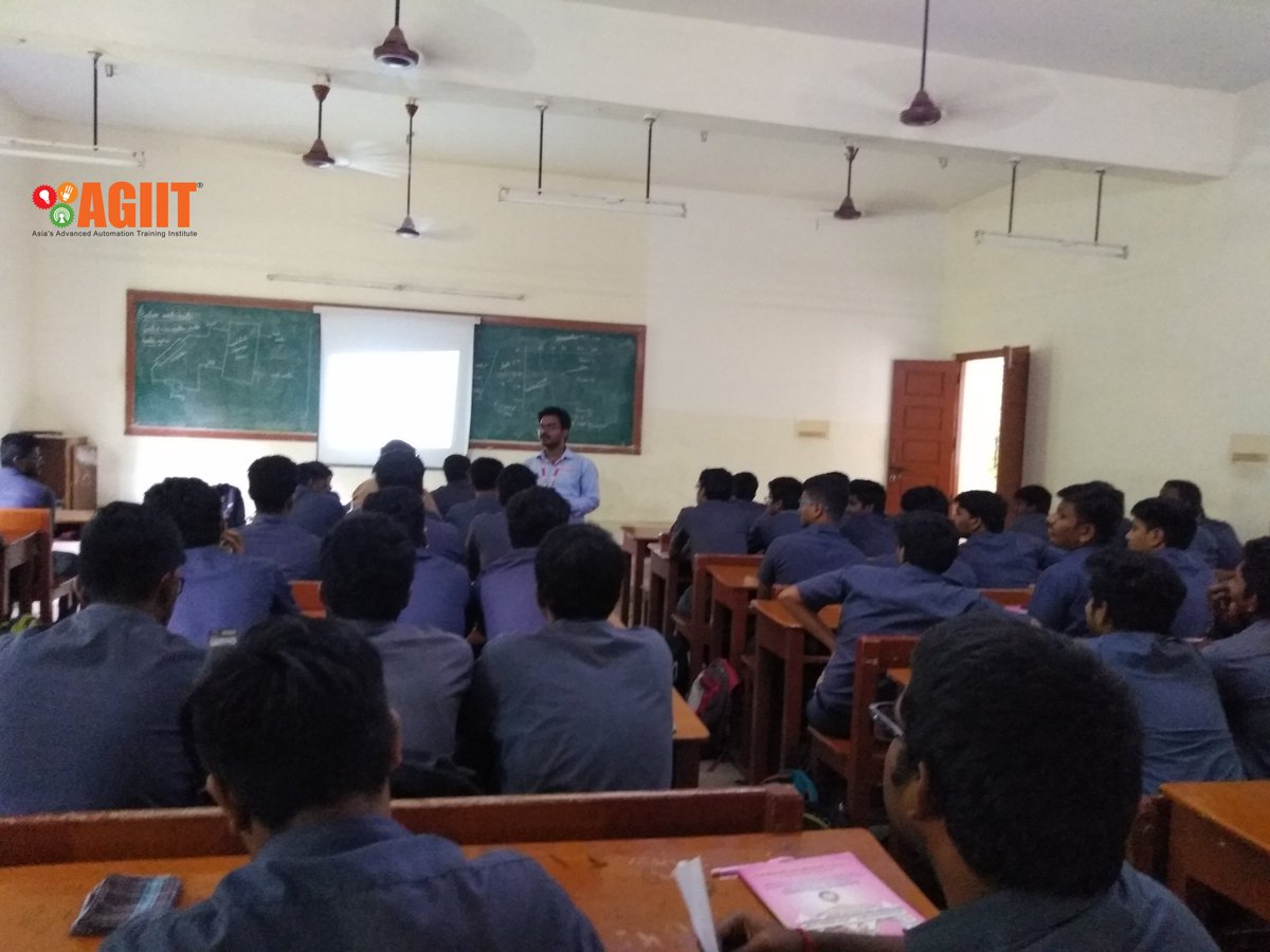 AGIIT_CAMPUS's tweet image. AGIIT Team proudly organised a Guest Lecture at the Panimalar Engineering College for the students of 
Mechanical Engineering on the current trends on INDUSTRIAL AUTOMATION AND ROBOTICS
#plctrainingchennai #plctrainingcoimbatore #robottrainingchennai #robottrainingcoimbatore