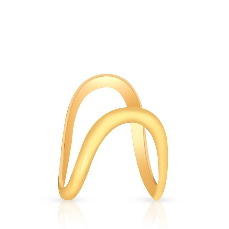 Stainless Steel Golden Color U shaped Finger Ring Fashion - Temu