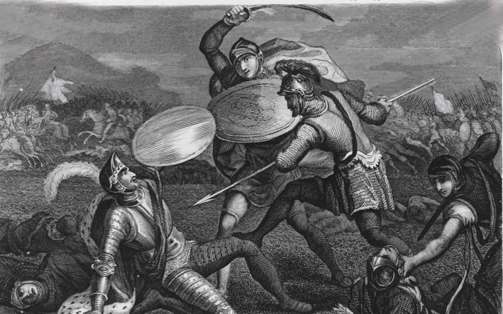 Depictions of Richard III’s heroic death at the Battle of Bosworth are fanciful – the reality is he suffered 11 wounds, 9 to the head, and the fatal blow was to the back of his skull – suggesting he was hacked down from behind. #otd #onthisday
📸 © Getty