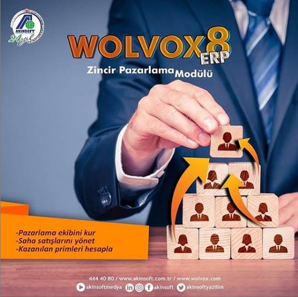 WOLVOX8 Zincir Pazarlama Modülü ile Satış Ekibinizi Yönetmek Çok Daha Kolay.
Detaylı Bilgi: 0545 728 24 44 
#wolvox #zincirpazarlama #sales #yönetim #stok #maliyet #takip #erp #crm #mrp #yerli #yazılım #software #yerliüretim #akinsoft