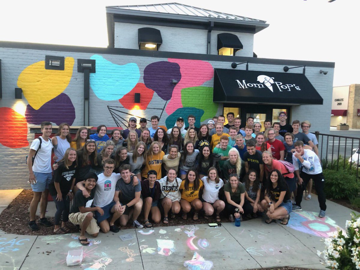 It’s sooo sweet being back at early camp! 🦁🖤💛 #WorkHardDessertHard #WeScreamGoGusties