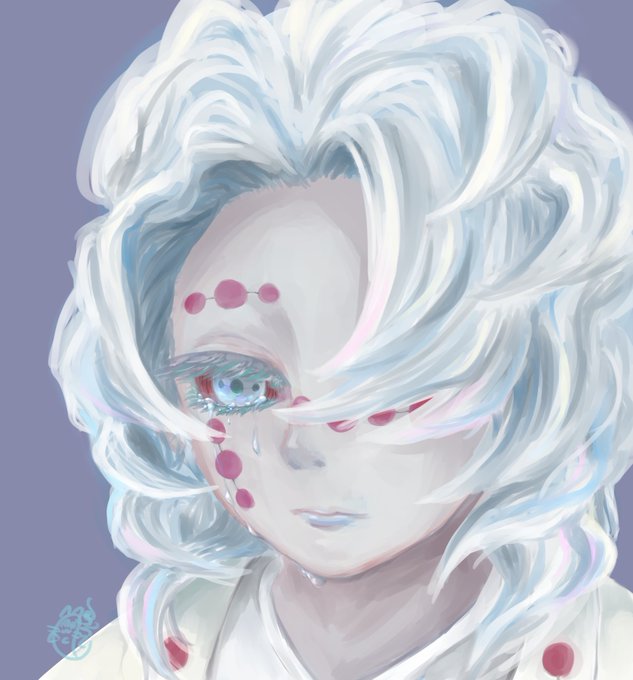 巫優鈴(ふうり)@絵描いてるさんがTwitterに投稿した累(鬼滅)(鬼滅の刃)のイラスト。