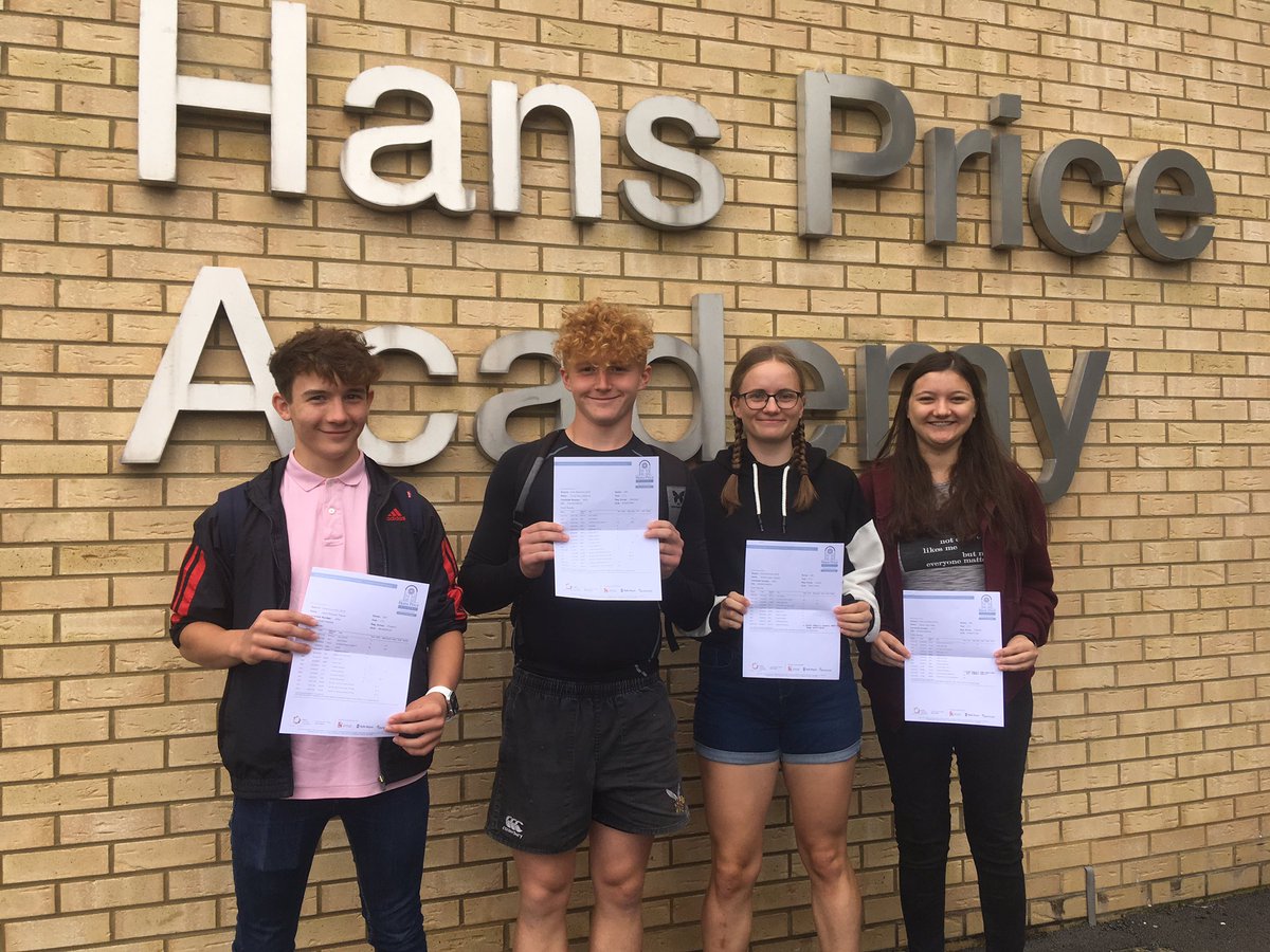 HansPriceAC's tweet photo. Astonishing work from Jakub, Corey, Sarah &amp; Emma. 13 grade 9s and 7 Distinction*s between them. Not only this but they also studied Further Maths after school and gained 2 A*and 2 As.  Well done to all of our year 11s. Lovely to see so many smiley faces today. #ReadyToLearnHPA https://t.co/tpp3GseCeZ
