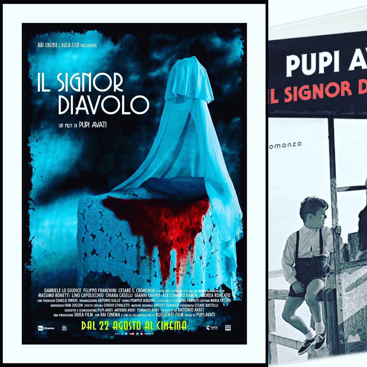 GialloFever2's tweet photo. ASSOLUTAMENTE... DA NON PERDERE 
ESCE OGGI IN TUTTE LE SALE ITALIANE 🇮🇹 
L’ATTESISSIMO “IL SIGNOR DIAVOLO”

E pensare che PUPI AVATI  prima di girare 
Il Signor Diavolo - ho ricevuto sei "NO” 
 #pupiavati #giannigavina #linocapolicchio #chiaracaselli #giallofever #ilsignordiavolo https://t.co/Fj77LzjxPV