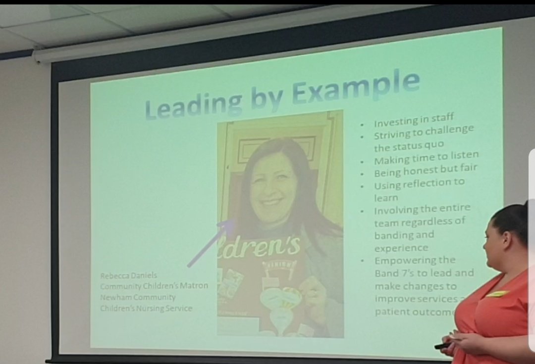 My colleague <a href="/DanielleMiaT/">Danielle Taylor 💙</a> delivered a fab presentation as part of the band 7 development programme <a href="/NHS_ELFT/">East London NHS Foundation Trust (ELFT)</a> Big up our manager <a href="/BecksBDaniels/">Rebecca Daniels BEM. RNC, BSc(hons), MSc, QN, PNA</a> "A leader is the one who knows the way, shows the way and goes the way".