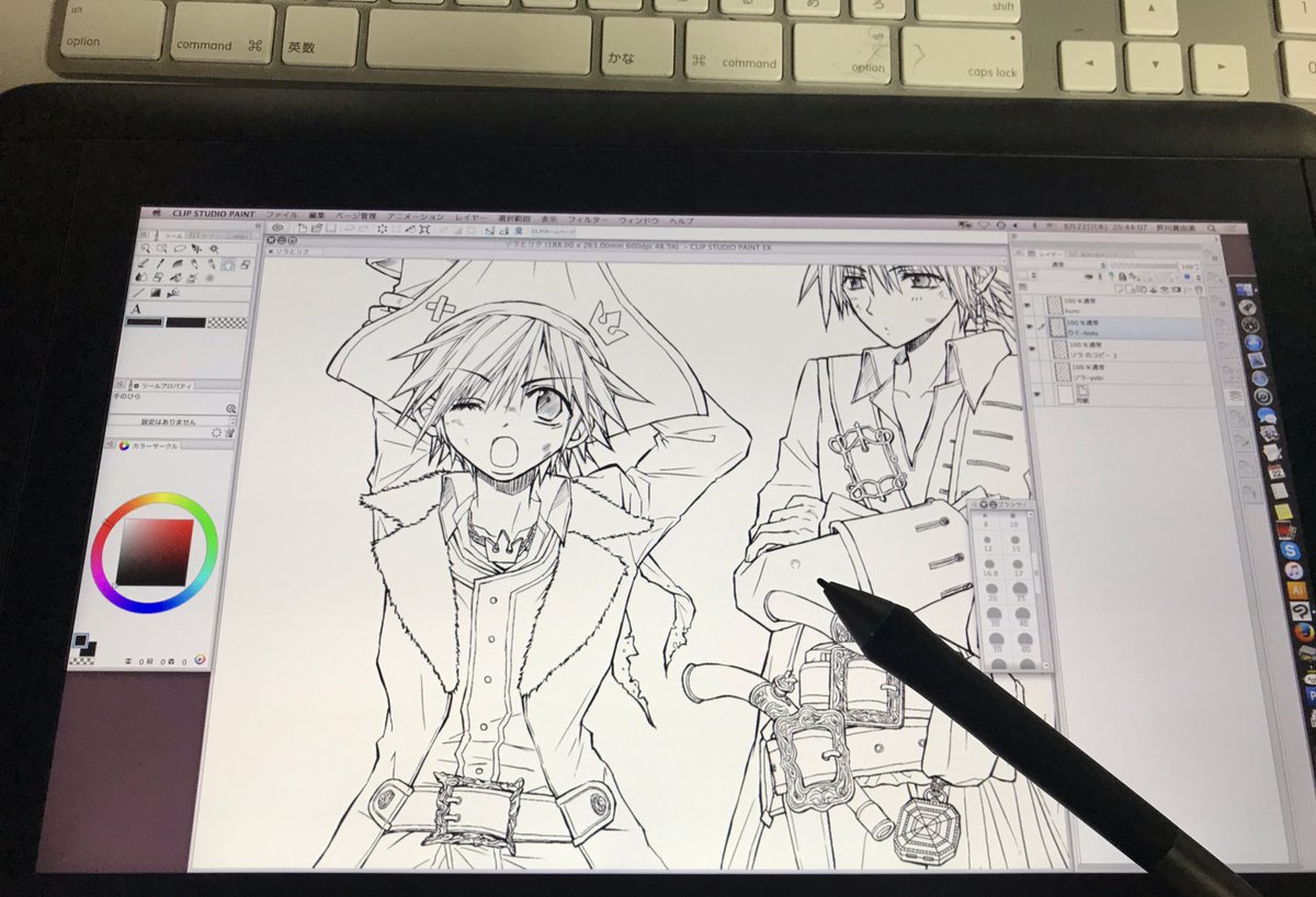 真琴 今日からwacomの液タブになった 捗るといいな 画像は以前に板タブで描いたイラスト