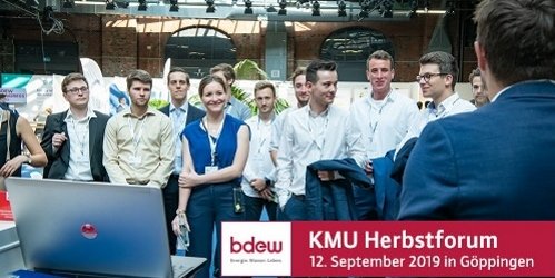 bdew_ev's tweet photo. Vernetzen Sie so früh wie möglich Ihre #Nachwuchskräfte auf BDEW-Veranstaltungen: Nächste Gelegenheit beim #KMU Herbstforum (12. September 2019, Göppingen) – für junge Talente zum Sonderpreis! Anmeldung auf https://t.co/wRilLlGG5F #bdewkmu https://t.co/F2LWIQLwTA