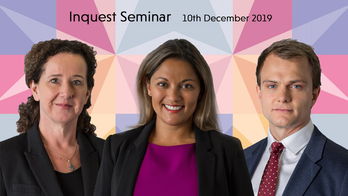 StJohnsChambers's tweet photo. Join the #StJohnsChambers #Inquest team for a sunrise #seminar at the stylish @HarveyNichols restaurant in #Bristol on 10 December 2019. With Speakers Emma Zeb, Vanessa McKinlay & @MCoatesWalker
Limited tickets here: https://t.co/ZLZMnefjZc https://t.co/w8Kzw1RiPa