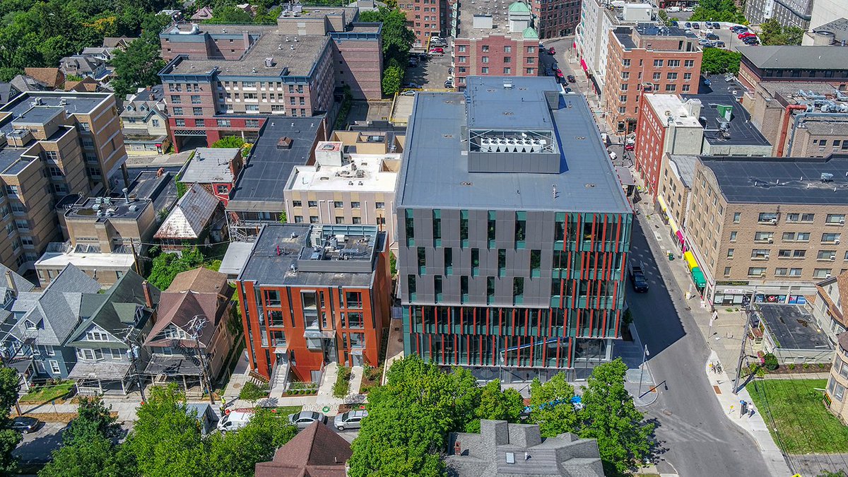 We just wrapped up Linden Housing in Ithaca, a five-story apartment building. Designed by ikon.5 architects, the building perfectly complements the neighboring Breazzano Family Center for Business Education that we finished the summer of 2017.  #apartments #Ithaca #Construction