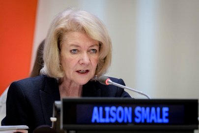 innercitypress's tweet photo. CENSOR'S SAYONARA: UN @Alison_Smale Spins Last Hurrah In Utah, Jets to Salt Lake City After Banning Inner City Press 415 Days With No Hearing and No Appeal; Replacement @MelissaRFleming Must Rescind for UNGA, #UNCSC2019 #SmaleFail https://t.co/9T1HHLudCA https://t.co/aQoh1Z5bet