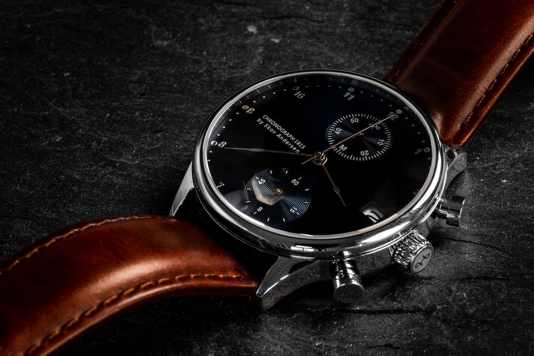 アバウトヴィンテージ 1815 クロノグラフ ブラックサンレイ About Vintage 1815 Chronograph, Steel / Blue Sunray – Special