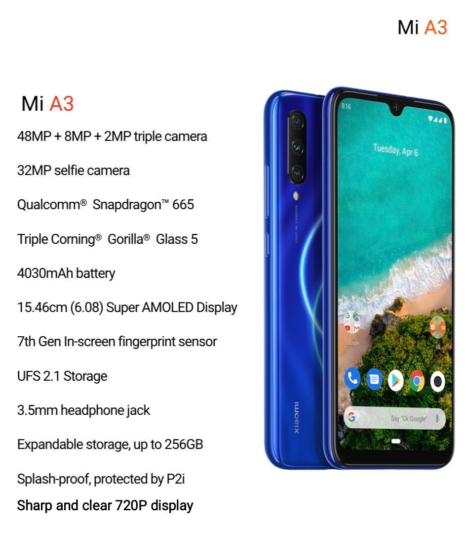 mihubng's tweet photo. The latest #XiaomiAndroidOne phone #MiA3 was launched in #India yesterday and with what I'm seeing, the phone should be launched in #Nigeria pretty soon 😍

How much do you think it would or should cost when it finally launches in Nigeria?

#photoswithoutlimits #GhostHunters https://t.co/9ZNm9Va4rl