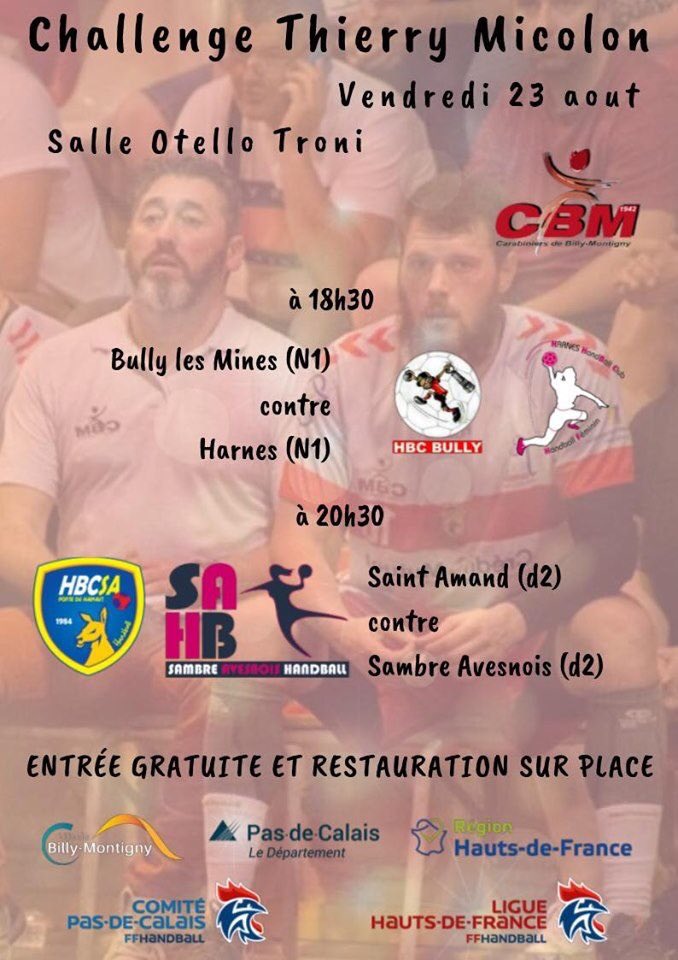harneshbc's tweet photo. #NATIONALE1 #AMICAL
📅 SAVE THE DATE ⚫️🔴
HARNES HBC 🆚 HBC BULLY
📅 Vendredi 23 Août
⏰ 18h30
🏟Salle Otello Troni - Billy Montigny
#TEAMHHBC https://t.co/bsW2n04XcW