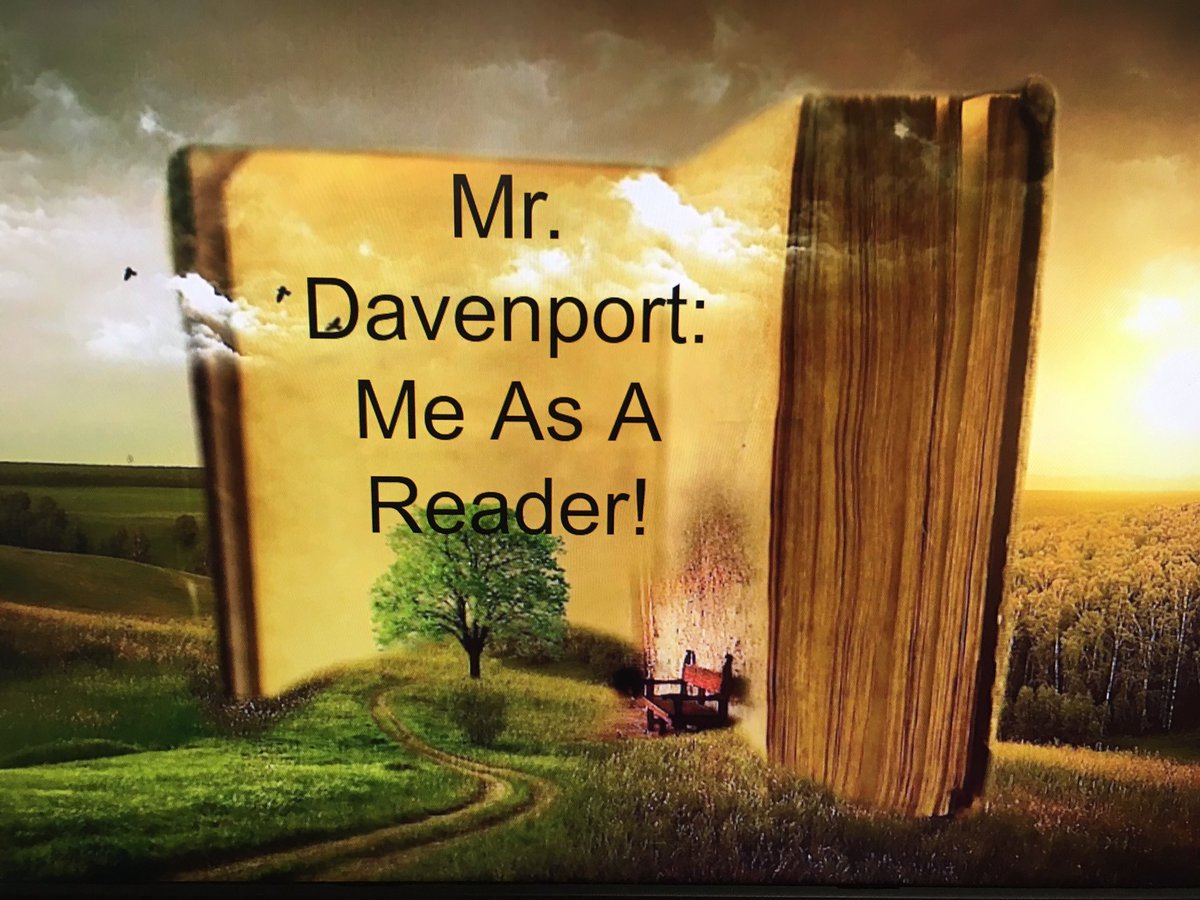 allandavenport's tweet photo. So excited to share my “Me As A Reader” story with 6th graders @MullyKelly class today! Also get to share some of my favorite books and authors #booksarecool #principalsread @tarahcfowler @GrangerSign @GrangerIPSD204 https://t.co/KMDNlgOL13