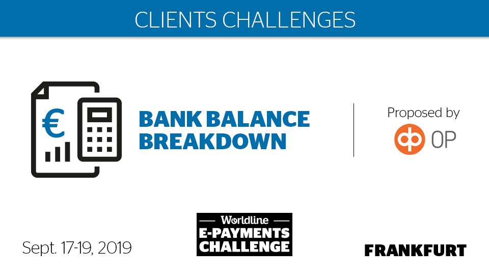 WorldlineGlobal's tweet photo. #Bank balance breakdown is crucial to know how much money is actually available on SME accounts! Meet with @OP_Ryhma at #Worldline's #ePaymentsChallenge #Hackathon. Register Now: https://t.co/fAap8Sl1ru https://t.co/OA9rWVRPRm