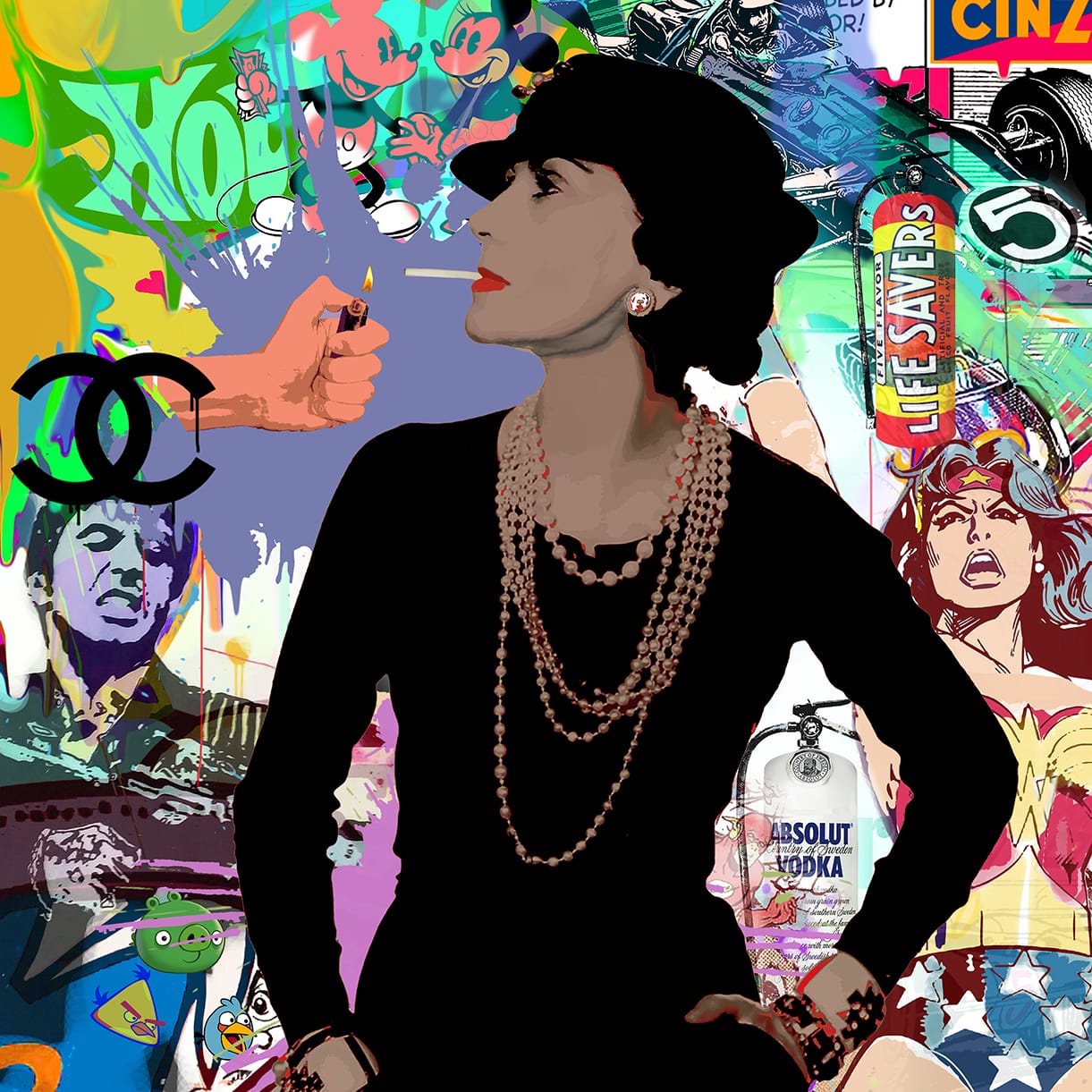 Leonardo Hidalgo on X: COCO CHANEL NEW PRINTS POWER OF COLOR COLLECTION °  #leonardohidalgoartist #popart #americanartist #chanel #baselart #miamiart   / X